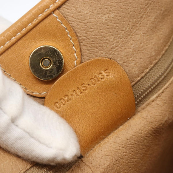 GUCCI Micro GG Supreme Tote Bag PVC Leather Beige Gold 002 115 0135 Auth BA9404