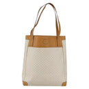 GUCCI Micro GG Supreme Tote Bag PVC Leather Beige Gold 002 115 0135 Auth BA9404-13