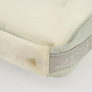 CHANEL Sports Line Umhängetasche Canvas Weiß Silber CC Auth BA9407-15