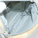 CHANEL Sports Line Shoulder Bag Canvas White Silver CC Auth BA9407-17