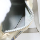 CHANEL Sports Line Shoulder Bag Canvas White Silver CC Auth BA9407-21