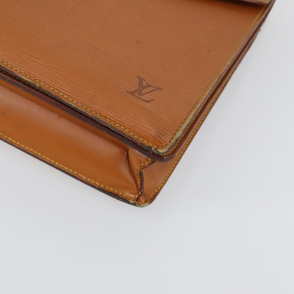 LOUIS VUITTON Epi Serviette Conseiller Briefcase Beige M54429 LV Auth BA9408