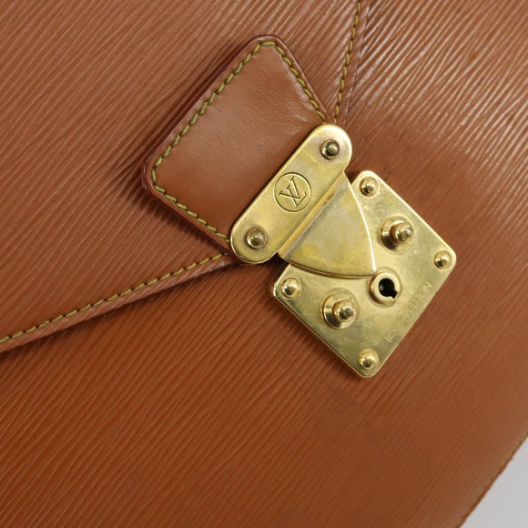 LOUIS VUITTON Epi Serviette Conseiller Briefcase Beige M54429 LV Auth BA9408