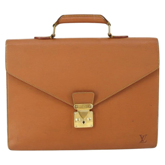LOUIS VUITTON Epi Serviette Conseiller Briefcase Beige M54429 LV Auth BA9408