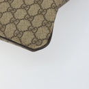 GUCCI GG Supreme Shoulder Bag PVC Beige Gold 201446 Auth BA9409-9