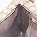 GUCCI GG Supreme Shoulder Bag PVC Beige Gold 201446 Auth BA9409-21