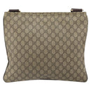 GUCCI GG Supreme Shoulder Bag PVC Beige Gold 201446 Auth BA9409-2