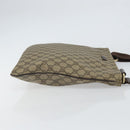 GUCCI GG Supreme Shoulder Bag PVC Beige Gold 201446 Auth BA9409-3