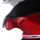 CELINE Circle Shoulder Bag Leather Black Gold Auth BA9410-18