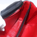 CELINE Circle Shoulder Bag Leather Black Gold Auth BA9410-19