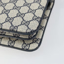 GUCCI GG Supreme Sherry Line Shoulder Bag PVC Navy Red 14 02 013 Auth BA9411-15