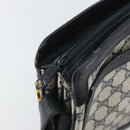 GUCCI GG Supreme Sherry Line Shoulder Bag PVC Navy Red 14 02 013 Auth BA9411-10