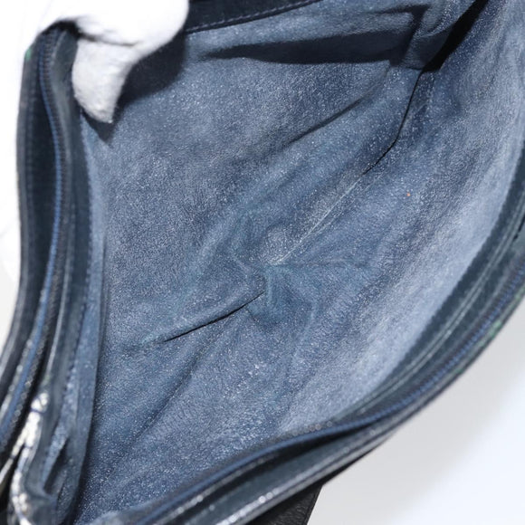 GUCCI GG Supreme Sherry Line Shoulder Bag PVC Navy Red 14 02 013 Auth BA9411