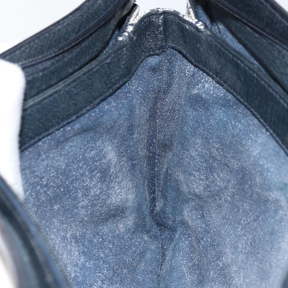 GUCCI GG Supreme Sherry Line Shoulder Bag PVC Navy Red 14 02 013 Auth BA9411