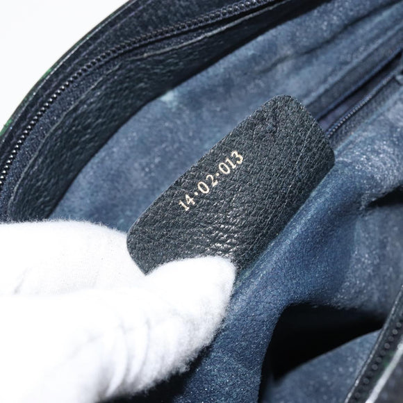 GUCCI GG Supreme Sherry Line Shoulder Bag PVC Navy Red 14 02 013 Auth BA9411