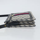 GUCCI GG Supreme Sherry Line Shoulder Bag PVC Navy Red 14 02 013 Auth BA9411-4