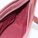CARTIER Must Line Hand Bag Leather Bordeaux Gold Auth BA9415-19