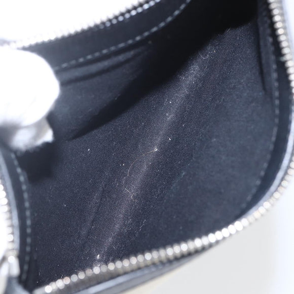 BALENCIAGA Navy kabas M Hand Bag Canvas White Black Silver 339933 Auth BA9416