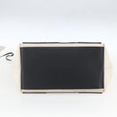 BALENCIAGA Navy kabas M Hand Bag Canvas White Black Silver 339933 Auth BA9416-5