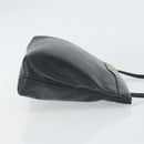 Salvatore Ferragamo Shoulder Bag Leather Black Gold Auth BA9418-4
