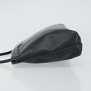 Salvatore Ferragamo Shoulder Bag Leather Black Gold Auth BA9418-5