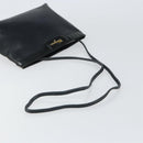 Salvatore Ferragamo Shoulder Bag Leather Black Gold Auth BA9418-7