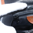 CELINE Shoulder Bag Leather Black Gold Auth BA9422-18