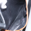 CELINE Shoulder Bag Leather Black Gold Auth BA9422-11