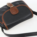 CELINE Shoulder Bag Leather Black Gold Auth BA9422-6
