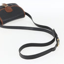 CELINE Shoulder Bag Leather Black Gold Auth BA9422-7