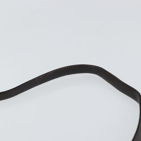 Christian Dior Trotter Canvas Shoulder Bag Beige Gold Auth BA9425