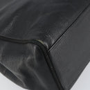 Salvatore Ferragamo Vala Tote Bag Leather Black Gold Auth BA9428-11