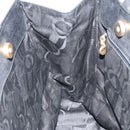 Salvatore Ferragamo Vala Tote Bag Leather Black Gold Auth BA9428-18