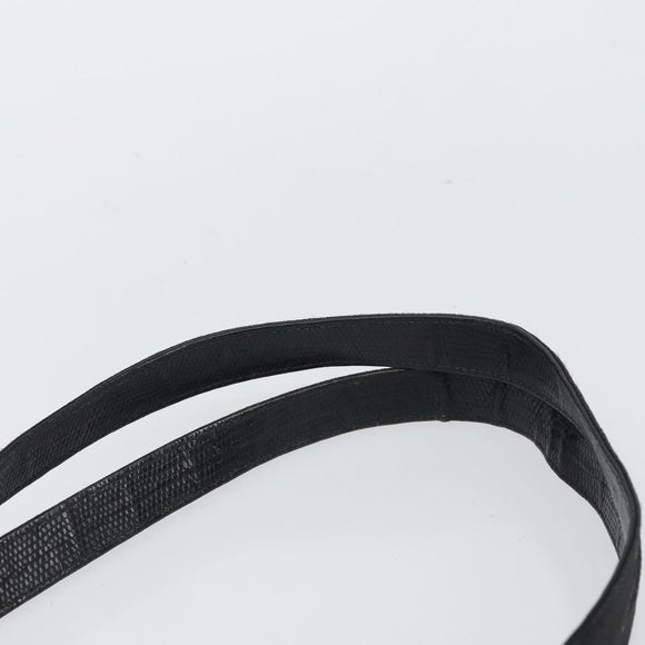 Salvatore Ferragamo Vala Tote Bag Leather Black Gold Auth BA9428