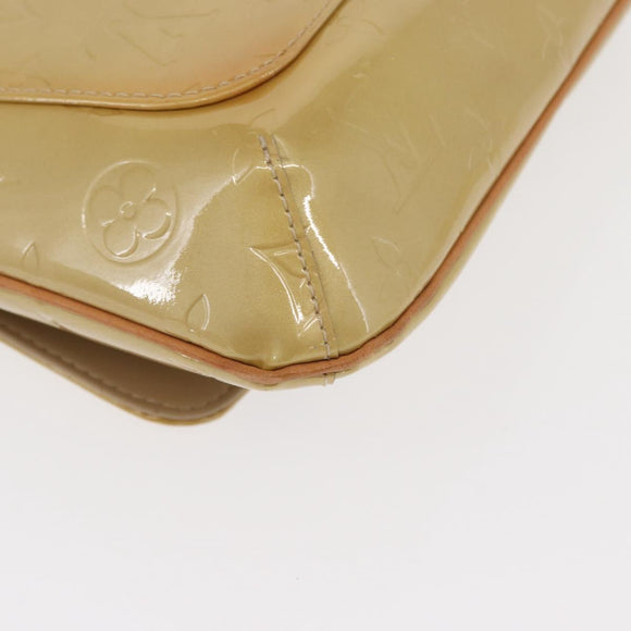 LOUIS VUITTON Monogram Vernis Thompson Street Bag Beige M91301 LV Auth BA9429