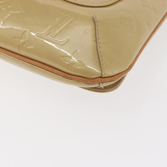 LOUIS VUITTON Monogram Vernis Thompson Street Bag Beige M91301 LV Auth BA9429