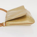 LOUIS VUITTON Monogram Vernis Thompson Street Bag Beige M91301 LV Auth BA9429-4