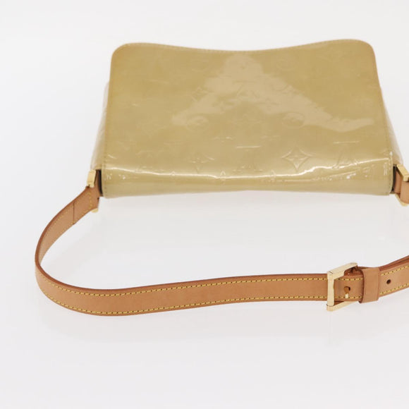 LOUIS VUITTON Monogram Vernis Thompson Street Bag Beige M91301 LV Auth BA9429