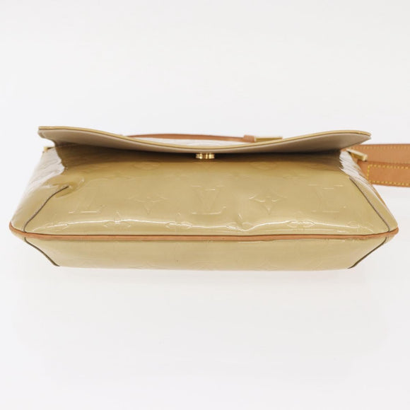 LOUIS VUITTON Monogram Vernis Thompson Street Bag Beige M91301 LV Auth BA9429