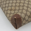 GUCCI GG Supreme Web Sherry Line Tote Bag PVC Beige Green Red Auth BA943-16