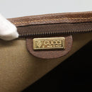 GUCCI GG Supreme Web Sherry Line Tote Bag PVC Beige Green Red Auth BA943-21