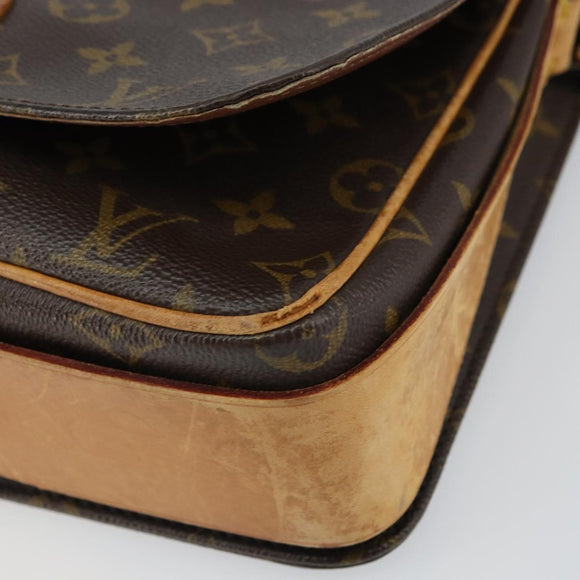 LOUIS VUITTON Monogram Cartouchiere GM Shoulder Bag M51252 LV Auth BA9433