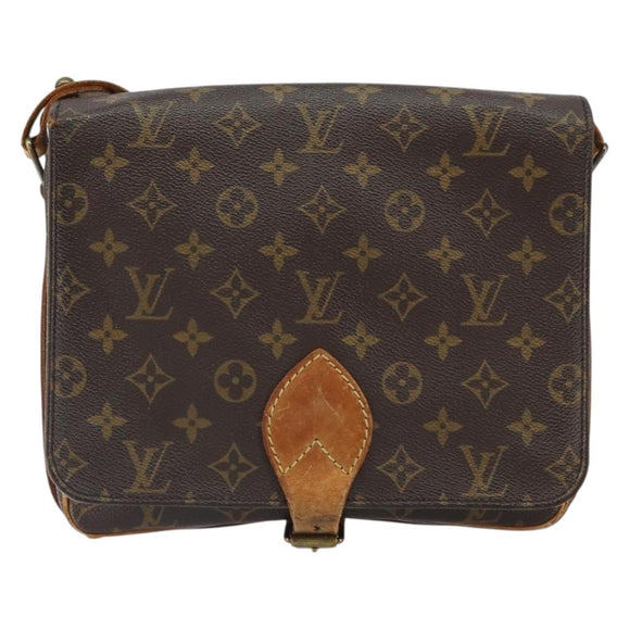 LOUIS VUITTON Monogram Cartouchiere GM Shoulder Bag M51252 LV Auth BA9433