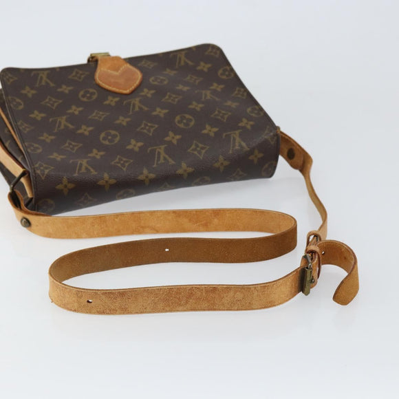 LOUIS VUITTON Monogram Cartouchiere GM Shoulder Bag M51252 LV Auth BA9433