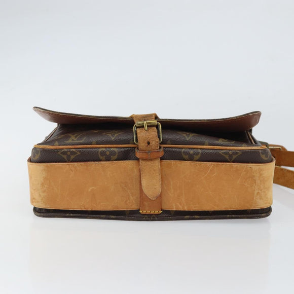 LOUIS VUITTON Monogram Cartouchiere GM Shoulder Bag M51252 LV Auth BA9433