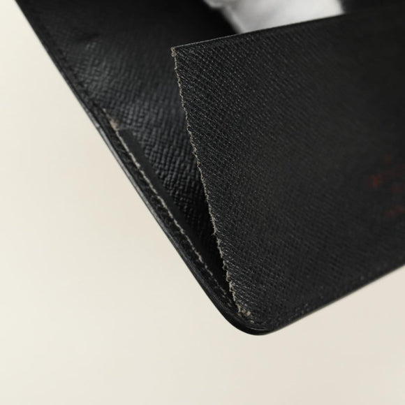 LOUIS VUITTON Epi Agenda MM Day Planner Cover Black R20042 LV Auth BA9435
