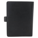 LOUIS VUITTON Epi Agenda MM Day Planner Cover Black R20042 LV Auth BA9435-2