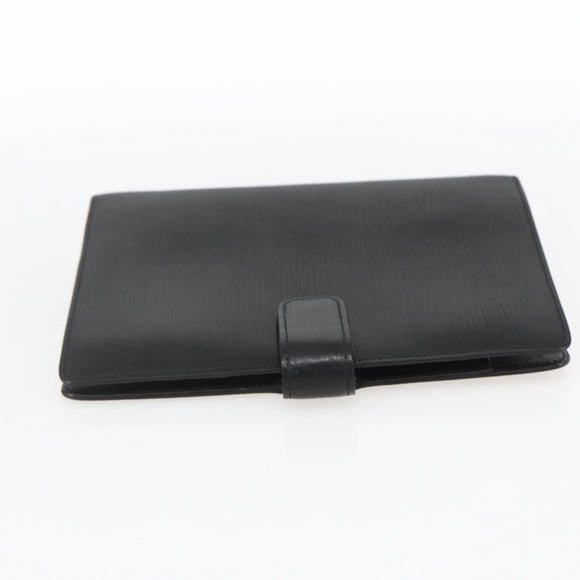 LOUIS VUITTON Epi Agenda MM Day Planner Cover Black R20042 LV Auth BA9435