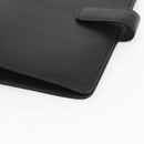 LOUIS VUITTON Epi Agenda MM Day Planner Cover Black R20042 LV Auth BA9435-7