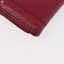 Chloe Paddington Long Wallet Leather Pink Gold Auth BA9436-10